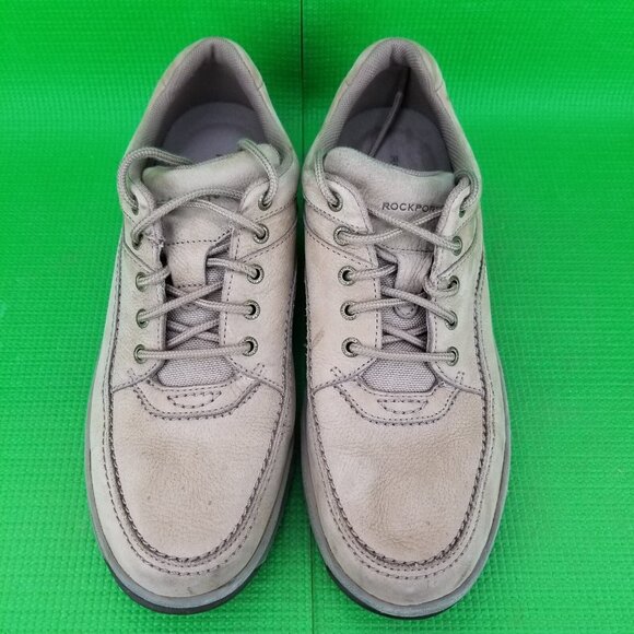 ✅Rockport Walk Tour Men’s 13 Classic Walking Shoes Tan Leather Lace Up Casual - Picture 7 of 11